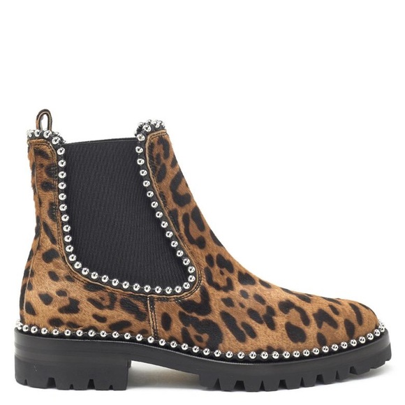 alexander wang leopard booties